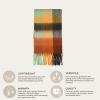 imageCC Fall Winter Solid and Multicolored Woven Knit Scarf for WomenCheckeredcol18