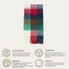 imageCC Fall Winter Solid and Multicolored Woven Knit Scarf for WomenCheckeredcol21