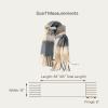 imageCC Fall Winter Solid and Multicolored Woven Knit Scarf for WomenCheckeredcol4