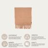 imageCC Fall Winter Solid and Multicolored Woven Knit Scarf for WomenSolid Camel