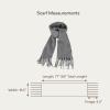 imageCC Fall Winter Solid and Multicolored Woven Knit Scarf for WomenSolid Dk Grey