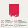imageCC Fall Winter Solid and Multicolored Woven Knit Scarf for WomenSolid Hot Pink