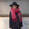 imageCC Fall Winter Solid and Multicolored Woven Knit Scarf for WomenSolid Hot Pink