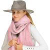 imageCC Fall Winter Solid and Multicolored Woven Knit Scarf for WomenSolid Rose