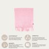 imageCC Fall Winter Solid and Multicolored Woven Knit Scarf for WomenSolid Rose