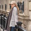 imageCC Fall Winter Solid and Multicolored Woven Knit Scarf for WomenStripeblack