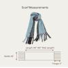 imageCC Fall Winter Solid and Multicolored Woven Knit Scarf for WomenStripeblue