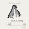 imageCC Fall Winter Solid and Multicolored Woven Knit Scarf for WomenStripegrey