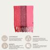 imageCC Fall Winter Solid and Multicolored Woven Knit Scarf for WomenStriperose