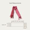 imageCC Fall Winter Solid and Multicolored Woven Knit Scarf for WomenStriperose