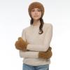 imageCC Faux Fur Headwrap For Women Unisex  Fuzzy Stretchable Soft Warm Winter Headband Ear warmer Ear muffs IvoryCH Brown