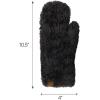 imageCC Faux Fur Mitten For Women Unisex  Stretchable Soft Warm Cold weather Winter GlovesBlack