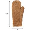 imageCC Faux Fur Mitten For Women Unisex  Stretchable Soft Warm Cold weather Winter GlovesCh Brown