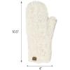 imageCC Faux Fur Mitten For Women Unisex  Stretchable Soft Warm Cold weather Winter GlovesIvory