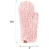 imageCC Faux Fur Mitten For Women Unisex  Stretchable Soft Warm Cold weather Winter GlovesRose