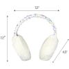 imageCC Faux Fur Sequin Earmuffs For Women  Adjustable Soft Warm Winter Ear warmerWhite