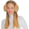 imageCC Faux Mink Fur with Knitted EarmuffCamel