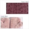 imageCC Fingerless Gloves for Women  Fuzzy Lined Knit Wrist Warmers Ribbed Smocking Stitch Soft Acrylic FLG25A Smocking Stitch Patterncoco Berry
