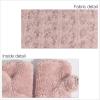 imageCC Fingerless Gloves for Women  Fuzzy Lined Knit Wrist Warmers Ribbed Smocking Stitch Soft Acrylic FLG25A Smocking Stitch Patterndusty Rose