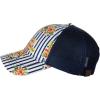 imageCC Floral and Pinstripe Print Front Panel Adjustable Mesh Trucker Baseball CapNavy