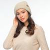 imageCC Fuzzy Beanie for Women Unisex  Acrylic Stretchable Soft Warm Knit Winter Skully HatAcrylicbeige