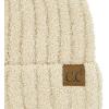 imageCC Fuzzy Beanie for Women Unisex  Acrylic Stretchable Soft Warm Knit Winter Skully HatAcrylicbeige