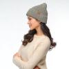 imageCC Fuzzy Beanie for Women Unisex  Acrylic Stretchable Soft Warm Knit Winter Skully HatAcryliclt Grey