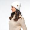 imageCC Fuzzy Beanie for Women Unisex  Acrylic Stretchable Soft Warm Knit Winter Skully HatAcrylicwhite