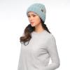 imageCC Fuzzy Beanie for Women Unisex  Acrylic Stretchable Soft Warm Knit Winter Skully HatAcrylicwinter Mint