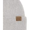 imageCC Fuzzy Beanie for Women Unisex  Acrylic Stretchable Soft Warm Knit Winter Skully HatAngoralt Grey