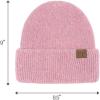 imageCC Fuzzy Beanie for Women Unisex  Acrylic Stretchable Soft Warm Knit Winter Skully HatAngoraviolet