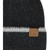 imageCC Fuzzy Beanie for Women Unisex  Acrylic Stretchable Soft Warm Knit Winter Skully HatFeather Yarnblack