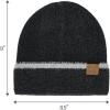 imageCC Fuzzy Beanie for Women Unisex  Acrylic Stretchable Soft Warm Knit Winter Skully HatFeather Yarnblack