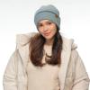 imageCC Fuzzy Beanie for Women Unisex  Acrylic Stretchable Soft Warm Knit Winter Skully HatFeather Yarndusty Blue