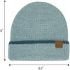 imageCC Fuzzy Beanie for Women Unisex  Acrylic Stretchable Soft Warm Knit Winter Skully HatFeather Yarndusty Blue