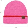imageCC Fuzzy Beanie for Women Unisex  Acrylic Stretchable Soft Warm Knit Winter Skully HatFeather Yarnhot Pink