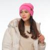 imageCC Fuzzy Beanie for Women Unisex  Acrylic Stretchable Soft Warm Knit Winter Skully HatFeather Yarnhot Pink