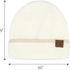 imageCC Fuzzy Beanie for Women Unisex  Acrylic Stretchable Soft Warm Knit Winter Skully HatFeather Yarnivory