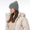 imageCC Fuzzy Beanie for Women Unisex  Acrylic Stretchable Soft Warm Knit Winter Skully HatRecycled Yarngrey