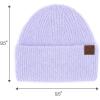 imageCC Fuzzy Beanie for Women Unisex  Acrylic Stretchable Soft Warm Knit Winter Skully HatRecycled Yarnlavender