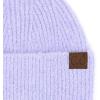 imageCC Fuzzy Beanie for Women Unisex  Acrylic Stretchable Soft Warm Knit Winter Skully HatRecycled Yarnlavender