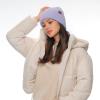 imageCC Fuzzy Beanie for Women Unisex  Acrylic Stretchable Soft Warm Knit Winter Skully HatRecycled Yarnlavender