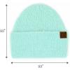 imageCC Fuzzy Beanie for Women Unisex  Acrylic Stretchable Soft Warm Knit Winter Skully HatRecycled Yarnmint