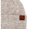 imageCC Fuzzy Beanie for Women Unisex  Acrylic Stretchable Soft Warm Knit Winter Skully HatRecycled Yarntaupe