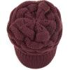 imageCC Hatsandscarf Exclusives Womens Ribbed Knit Hat with Brim YJ131YJ2023A Berry