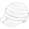 imageCC Hatsandscarf Exclusives Womens Ribbed Knit Hat with Brim YJ131YJ2023A Dk Grey