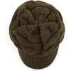 imageCC Hatsandscarf Exclusives Womens Ribbed Knit Hat with Brim YJ131YJ2023A New Olive