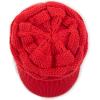 imageCC Hatsandscarf Exclusives Womens Ribbed Knit Hat with Brim YJ131YJ2023A Red