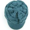 imageCC Hatsandscarf Exclusives Womens Ribbed Knit Hat with Brim YJ131YJ2023A Steel Blue