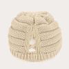 imageCC Hatsandscarf Exclusives Womens Ribbed Knit Hat with Brim YJ131YJ2023Beige